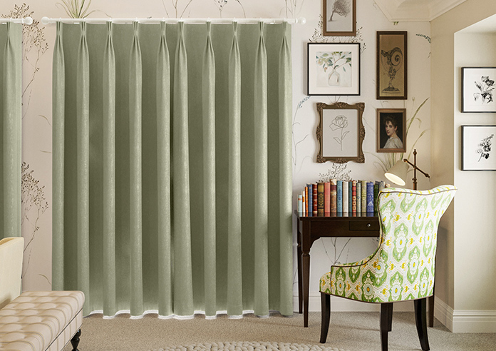 Delicate Chevron, Apple - Made to Measure Curtains - Image 7